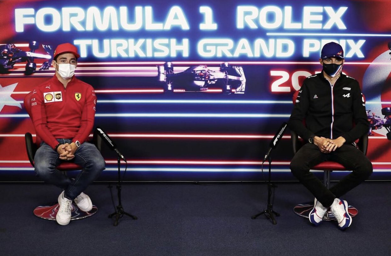 Ocon e Leclerc gran premio Turchia Formula 1