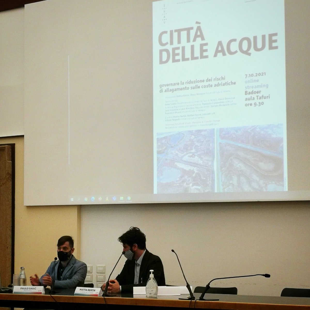 The Adriatic Sea is not what divides us but what connects us” said Paulo Sarić – project manager of the STREAM project – presenting the project at the Workshop “Toward a guide to plan a reduction of the coastal risks ” taking palce at the IUAV in Venice on 7 and 8 October