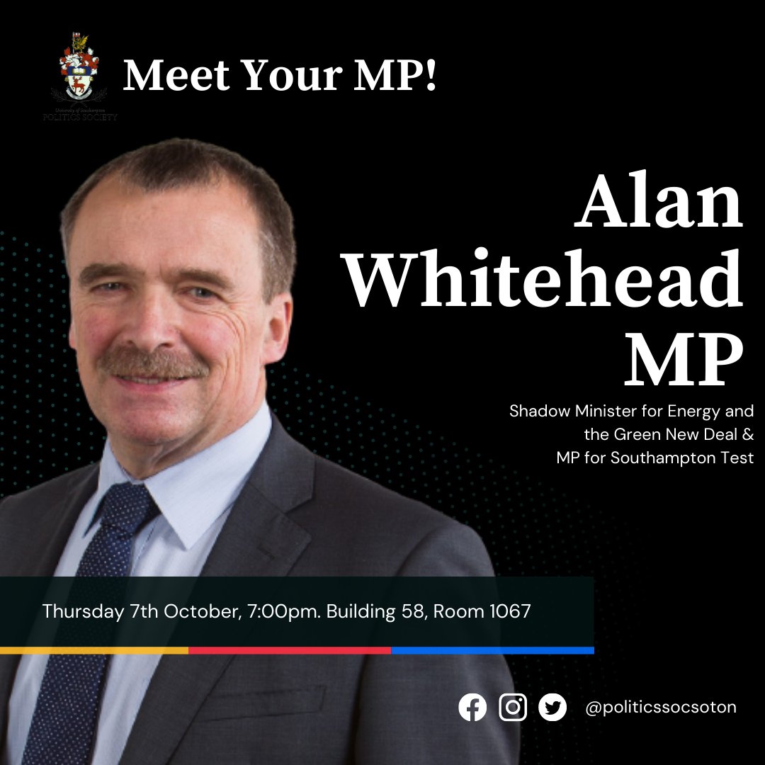 University of Southampton's Politics Society (@polisocsoton) on Twitter photo Don't forget our event with Alan Whitehead MP tonight. We sold out but have now released 10 more tickets! You can get a FREE ticket here: eventbrite.co.uk/e/talk-with-al…
<a href="/WSPolitics/">WessexScene Politics</a> <a href="/unisouthampton/">University of Southampton</a> <a href="/EventsUoS/">University of Southampton Events</a> <a href="/sotonpolitics/">Politics at Southampton</a> <a href="/PublicPolicyUoS/">Public Policy|Southampton (PPS)</a> Don't forget our event with Alan Whitehead MP tonight. We sold out but have now released 10 more tickets! You can get a FREE ticket here: eventbrite.co.uk/e/talk-with-al…
<a href="/WSPolitics/">WessexScene Politics</a> <a href="/unisouthampton/">University of Southampton</a> <a href="/EventsUoS/">University of Southampton Events</a> <a href="/sotonpolitics/">Politics at Southampton</a> <a href="/PublicPolicyUoS/">Public Policy|Southampton (PPS)</a>