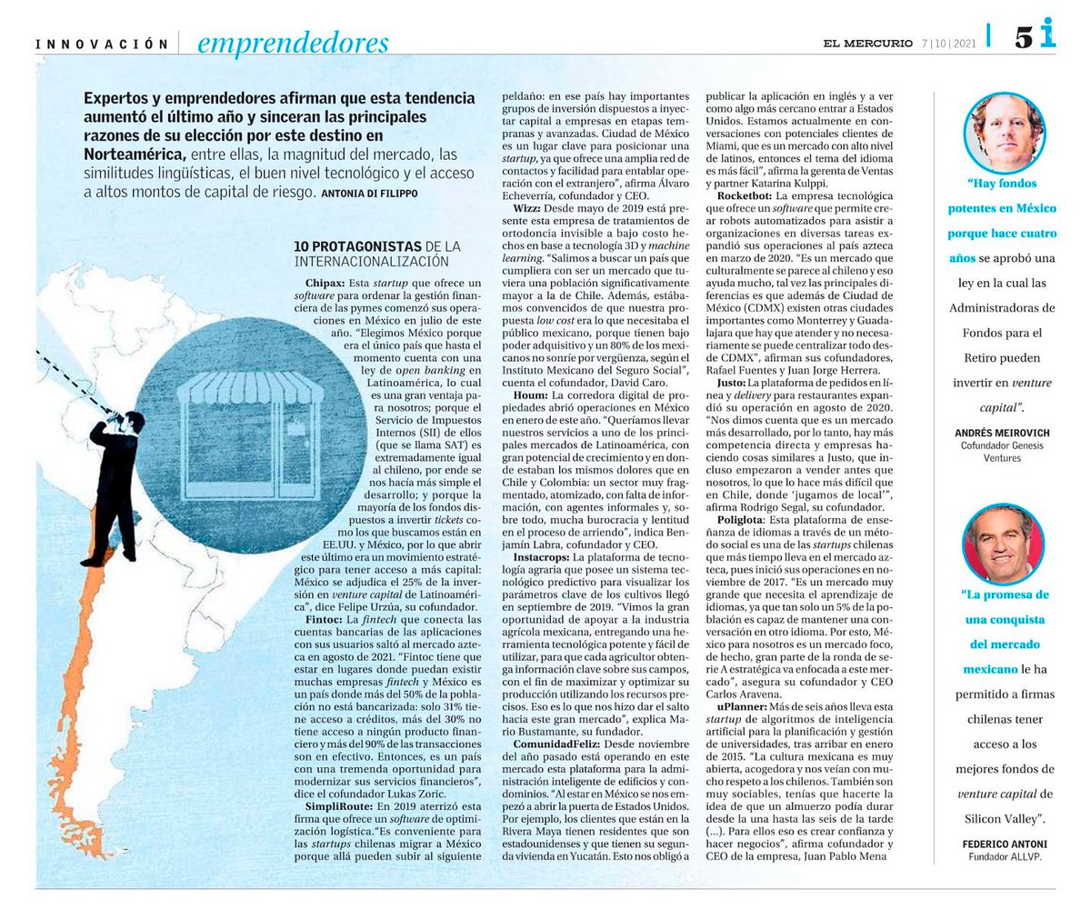 Corfo's tweet photo. México se ha convertido en un paso necesario para las startups chilenas que buscan escalar a mercados más grandes 👉 https://t.co/QhJCe5oDTS https://t.co/pTxHAWgWh0