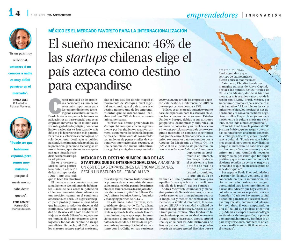 Corfo's tweet photo. México se ha convertido en un paso necesario para las startups chilenas que buscan escalar a mercados más grandes 👉 https://t.co/QhJCe5oDTS https://t.co/pTxHAWgWh0