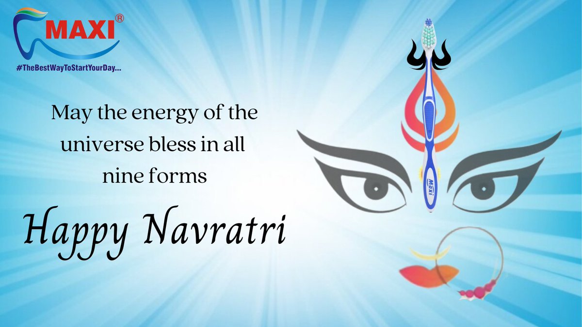 maxioralcare's tweet photo. Let's encourage the positivity inside &amp; groove towards the goals!🌟We wish everyone a very HAPPY NAVRATRI.
#thebestwaytostartyourday #toothbrushes #garba #navratrivibes #happynavratri #marioralcare  #maxioralcareproducts #creatorspot #TopicalSpot #TrendingSpot #creativity https://t.co/F59xvXx6V1