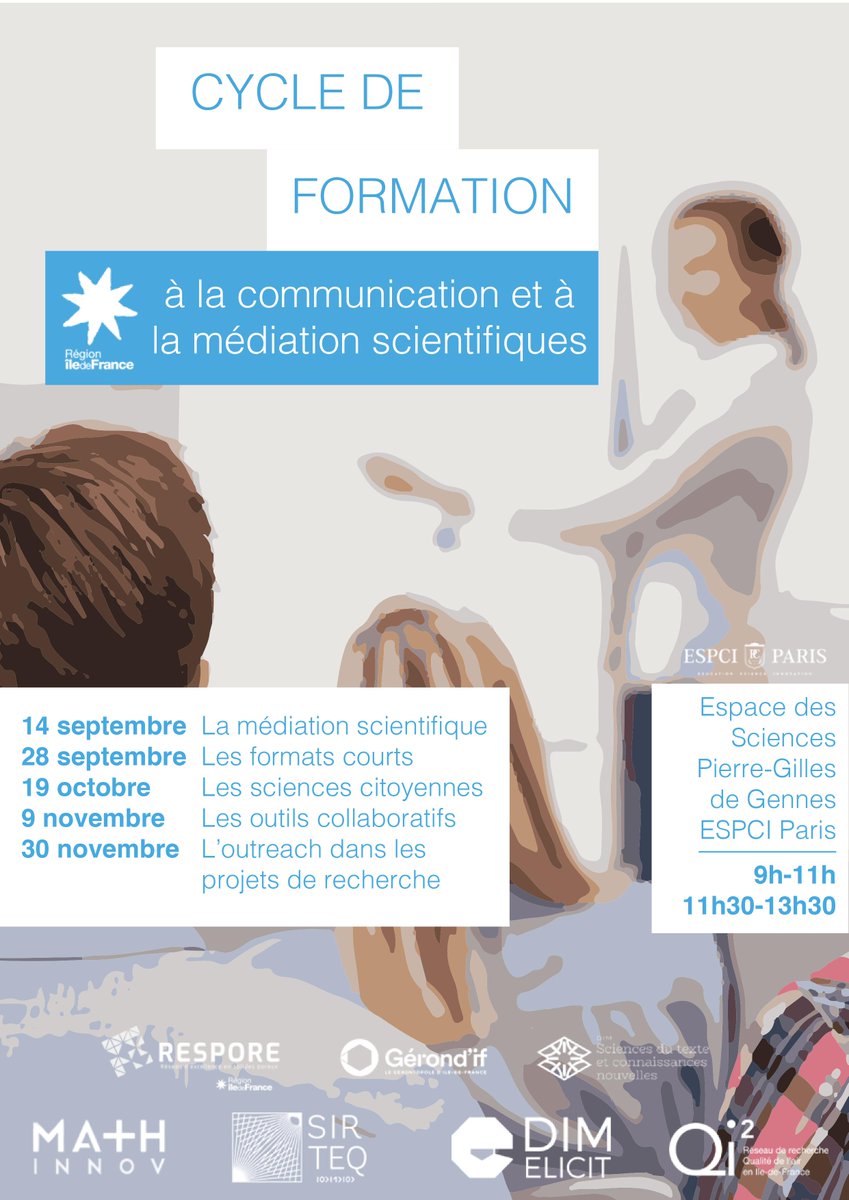 Participez au cycle de formation à la communication et à la médiation scientifique ! 

Plusieurs sessions sont planifiées!
sirteq.org/event/cycle-de…