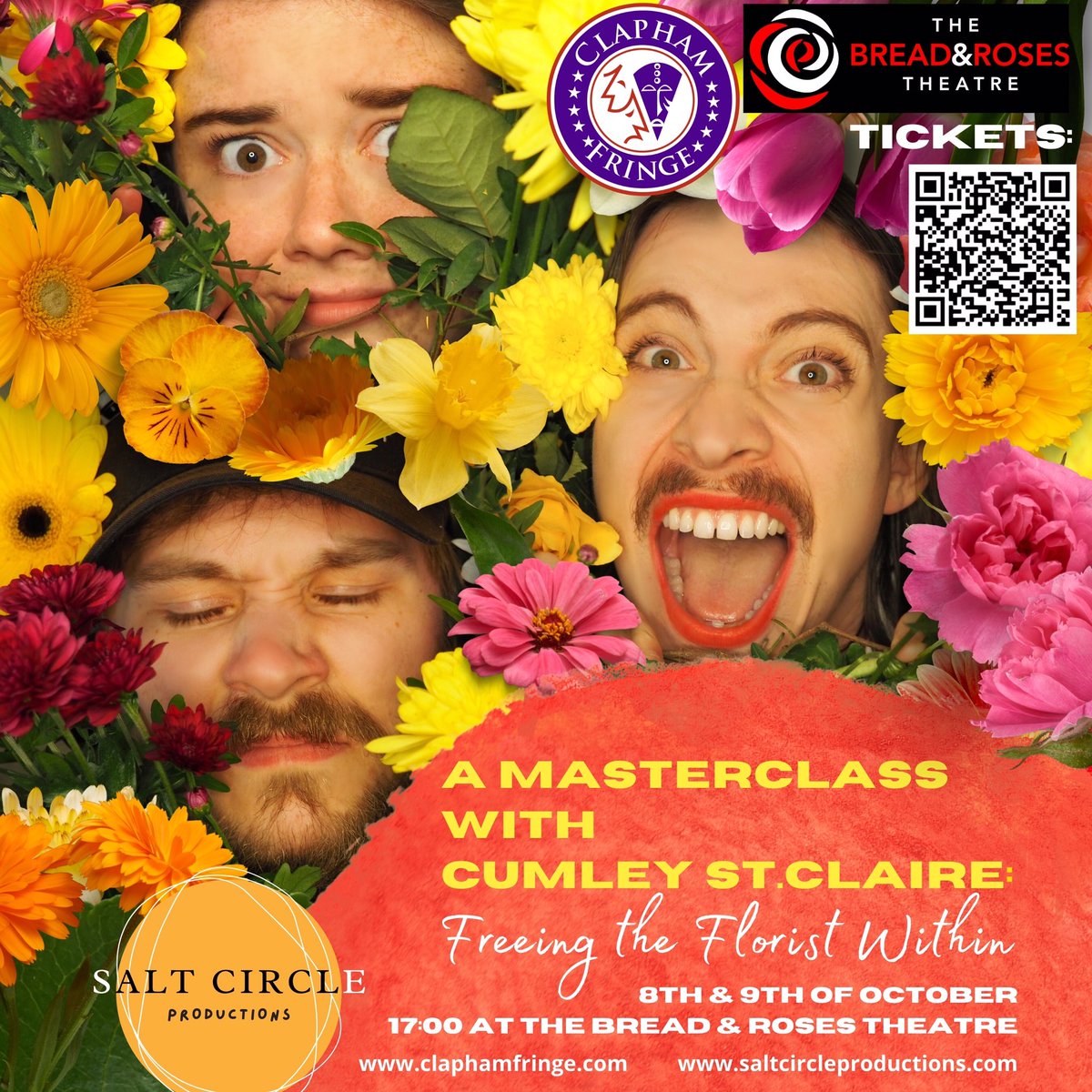 We’re performing tomorrow at <a href="/BreadandRosesTC/">The Bread & Roses Theatre</a> @ClaphamFringe and on Saturday at 5:00pm! So it is time to purchase those tickets before Cumley finds out 

claphamfringe.com/a-masterclass-…
Best to take some antihistamines for the pollen.👃💐
#cumleystclaire #queertheatre #comedy #clapham