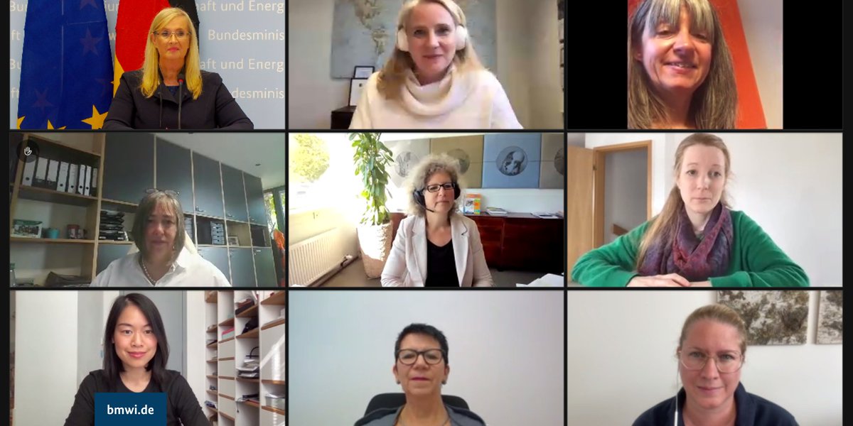 Unternehmerinnen aus #Mittelstand und #StartUp präsentierten ihre Ideen zur europäischen #Wirtschaftspolitik und zur Zukunft #Europa|s heute Staatssekretärin #DörrVoß anlässlich der Konferenz zur Zukunft Europas #CoFoe #StarkeFrauenStarkeWirtschaft #TheFutureIsYours