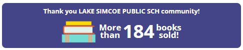 Thank you <a href="/LakeSimcoePS/">Lake Simcoe PS</a> for a great book fair! All items are being shipped to the school. Now to wait for our shipment to arrive! Please send your order confirmation number with your student on Tuesday incase the order arrives that day. Happy reading Waves!