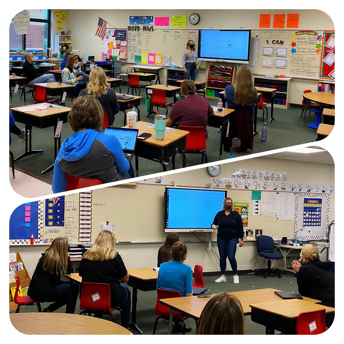 mrsfrankovich's tweet photo. Shout out to ⁦@TechCoach157C⁩ @157cTechCoach &amp; all the ⁩ @GP157c⁩ teachers for a great technology PD session! #GPgoes4gold #Allin157c https://t.co/Uf1TFCHzRv