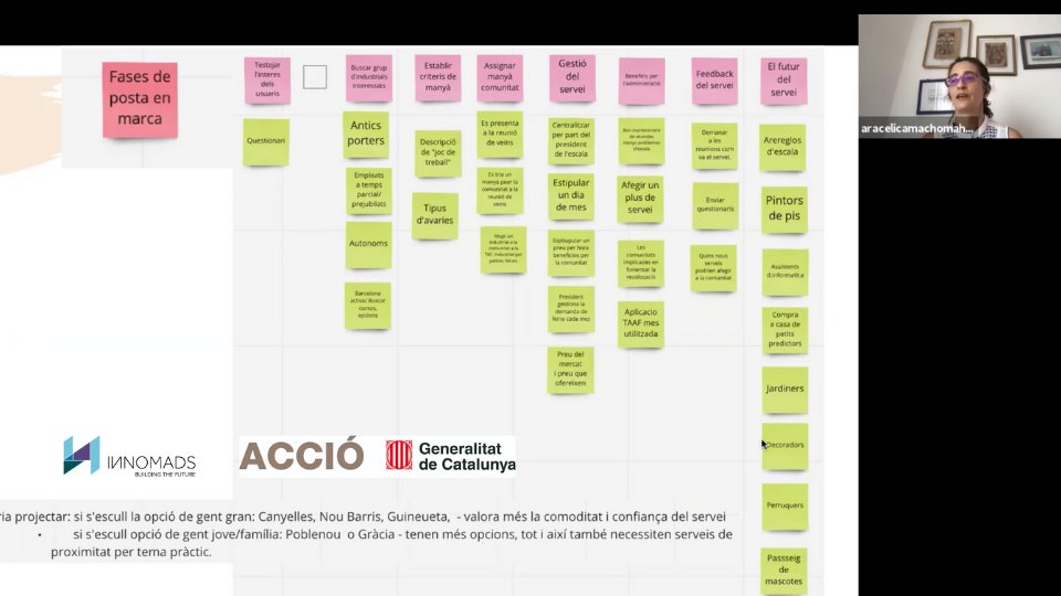 En los últimos meses hemos trabajado en el proyecto Innova Lab de la mano de Araceli Camacho gracias al apoyo de <a href="/accio_cat/">ACCIÓ</a>. En él trabajamos en  iniciativas como la integración del negocio de barrio en comunidades y la comunidad como canal de oferta de nuevos servicio.