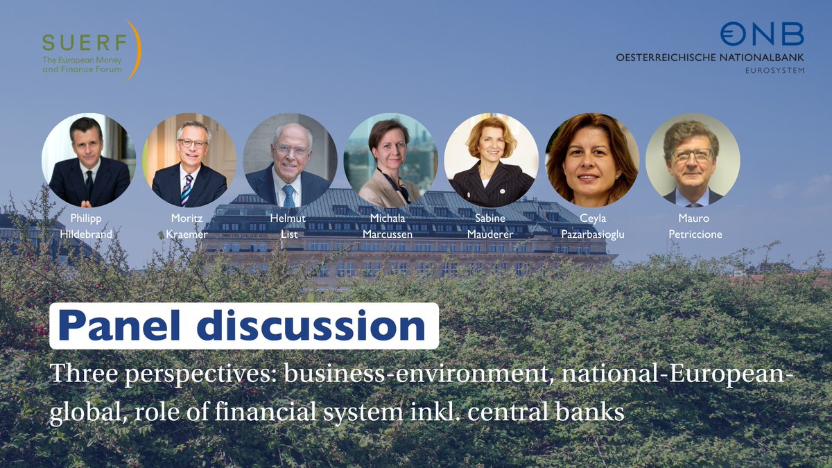 oenb's tweet photo. Thread! 🎤 Statements from today's panel discussion at today's High-Level-Event here at OeNB in Vienna: "Climate protection: state of play, division of labor, steps forward". @suerf_org @blackrock @bundesbank #klimawandel #climatechange @imfnews https://t.co/mTHoSXMGeZ
