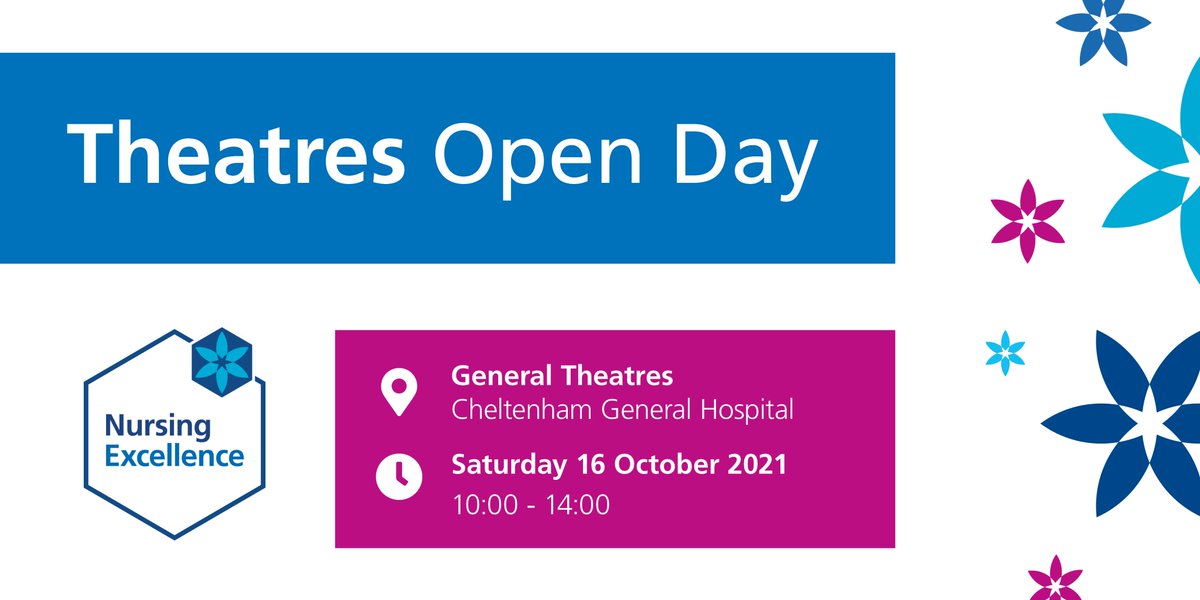 We're hosting a Theatres Open Day on 16 October. An exciting opportunity to gain first-hand knowledge about life in theatres. 
Open to existing and new HCA's, Registered Nurses, ODPs and support staff. Email natalie.ball@nhs.net to confirm attendance <a href="/TheatresGHT/">TheatresGHT</a> <a href="/gloshospitals/">Gloucestershire Hospitals NHS Foundation Trust</a>