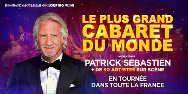 📍 <a href="/PatSebastien/">Patrick Sébastien</a>  et plus de 50 artistes sur scène dans "Le plus grand cabaret du monde" le mardi 21 décembre 2021 à #Brest @BrestArena 
👉Infos &amp; billetterie : regie-scene.com