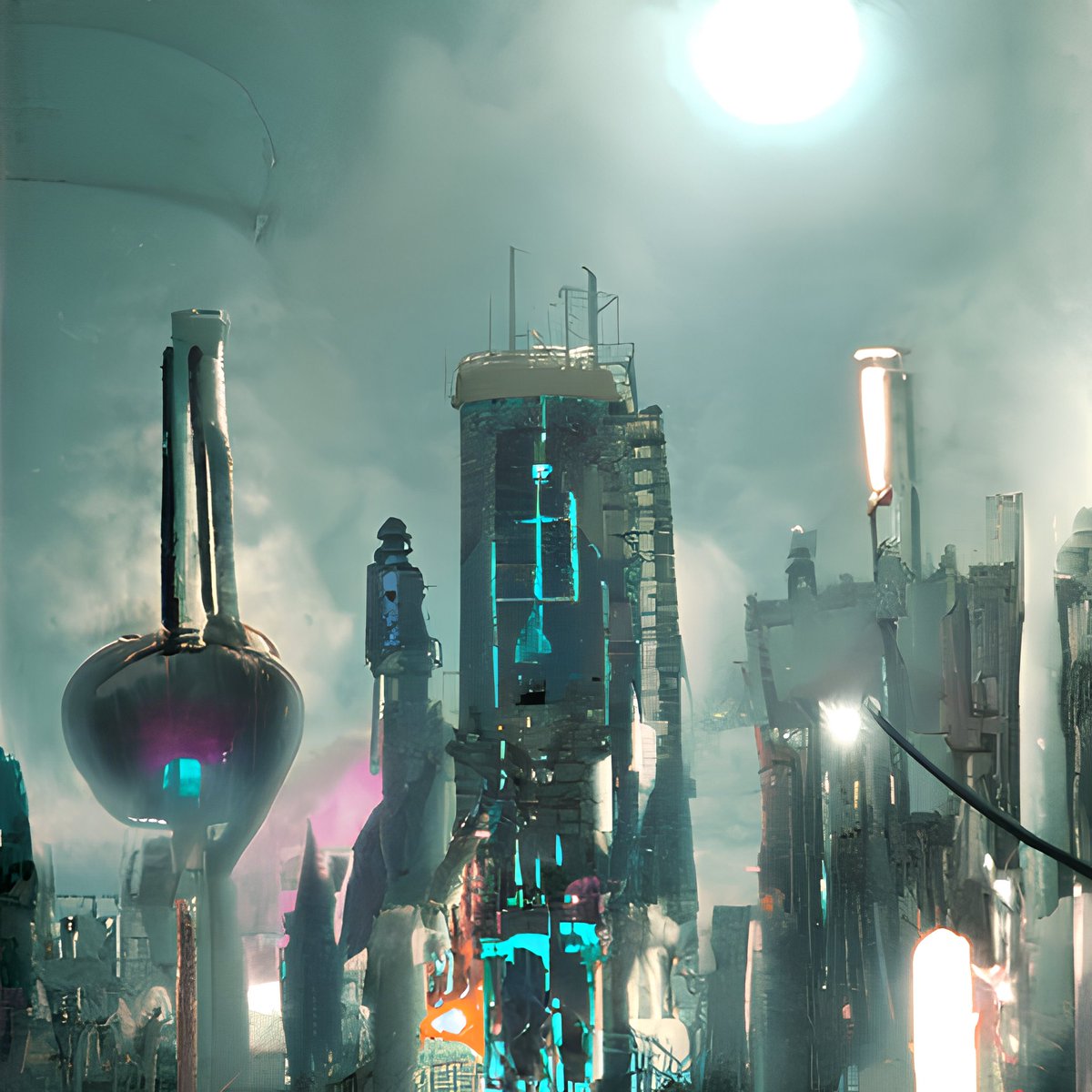 CyberartRealm's tweet photo. Prompt used: A large Cyberpunk Metropolis by Artstation
#clipguideddiffusion #digitalart #aiart #generativeart
@images_ai #vqgan #clip #machibelearning #futureofart https://t.co/9NaLCskA0H
