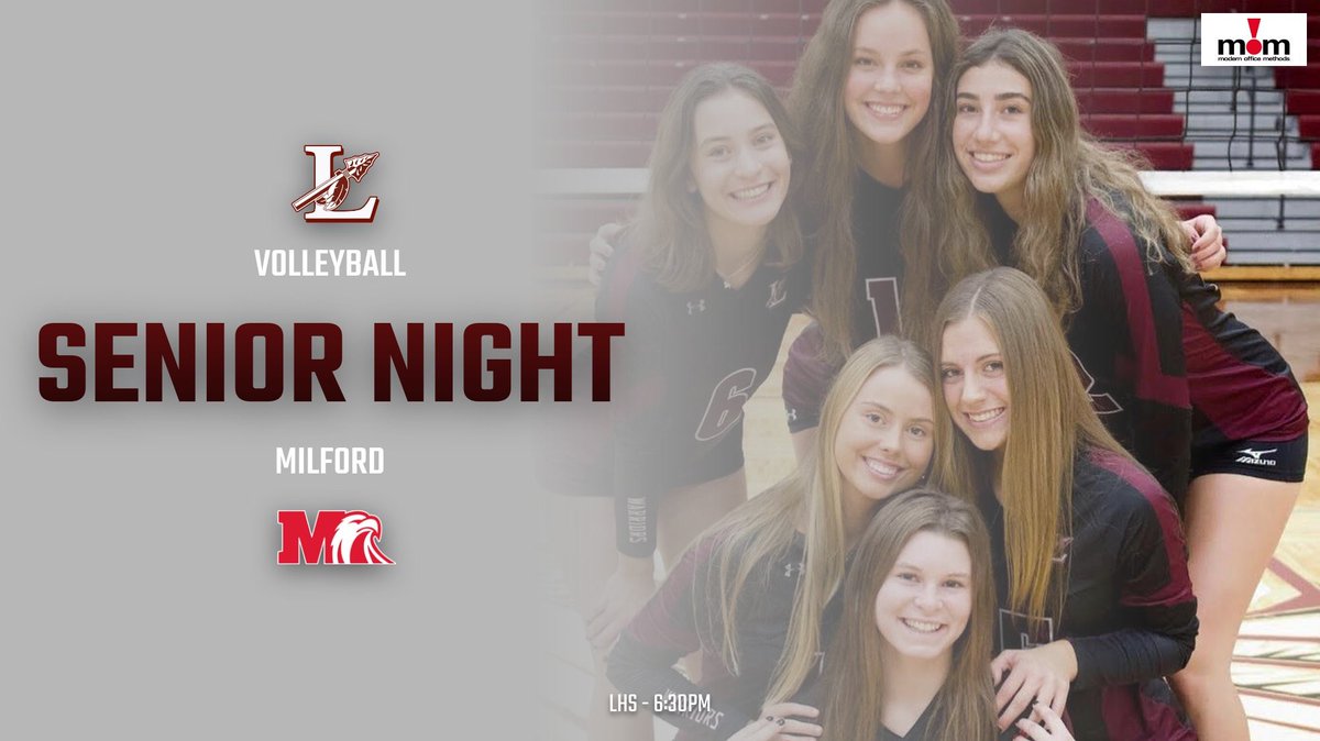LebanonAthDept's tweet photo. 🏐 Senior Night! And a chance for an ECC title! @WarZoneLHS = Pajamas💤 https://t.co/0pDqfwCAiL