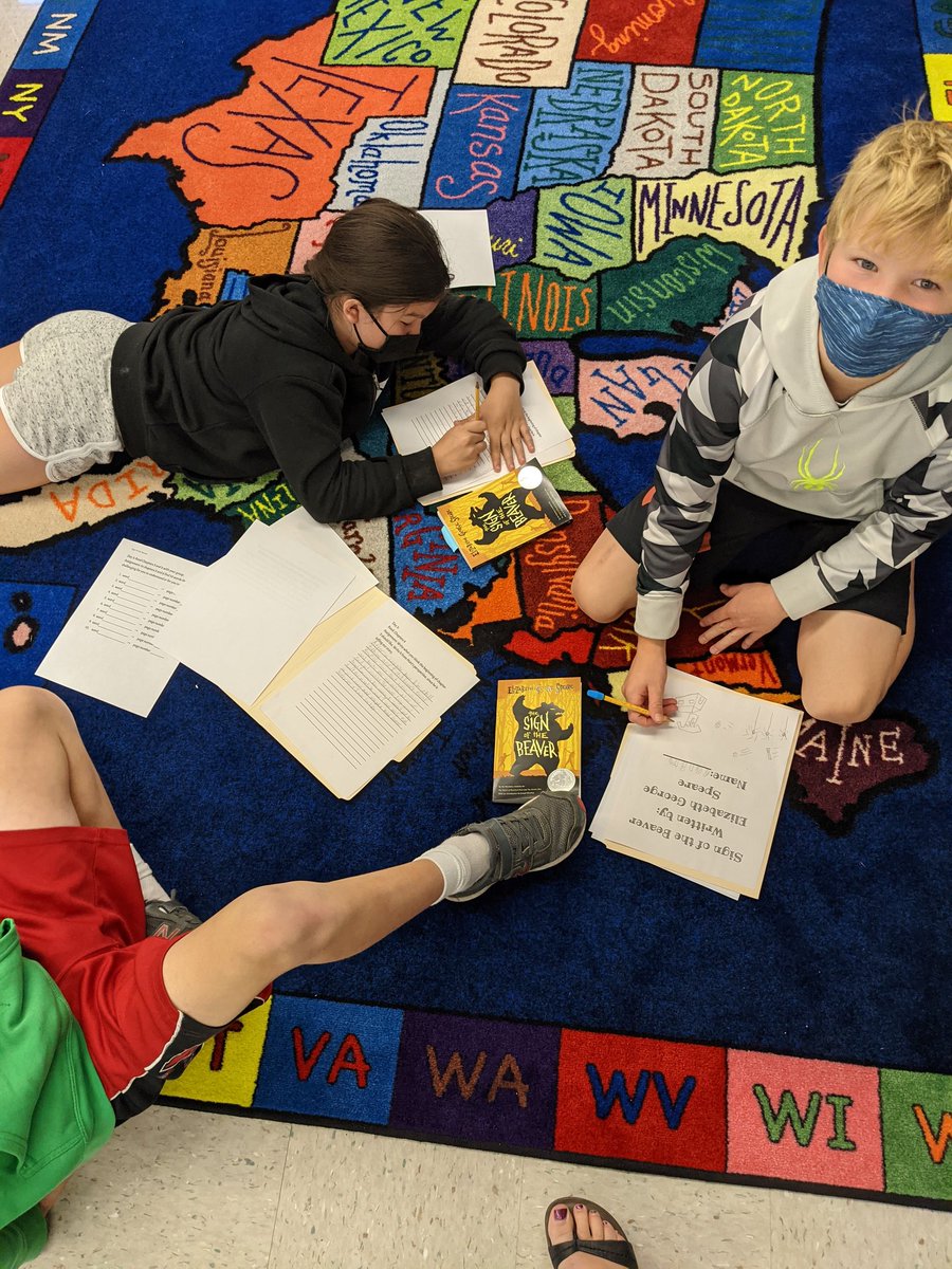 SarahStoppe's tweet photo. Book Clubs are in full swing! These students keep falling in love with new books, a teachers perfect dream ❤️ https://t.co/1VDwYrWG15
