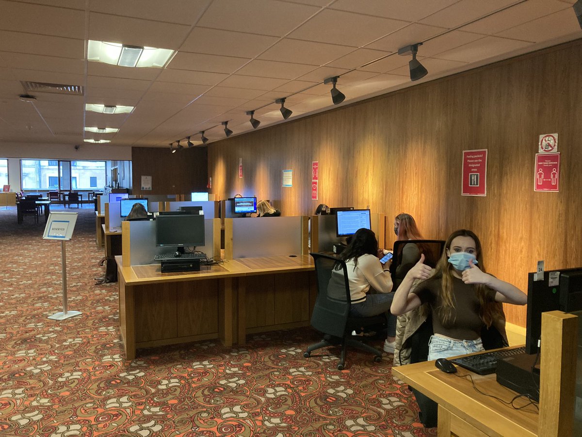 SocialSubTHS's tweet photo. Our AH Historians visited the Mitchell Library @glasgowlife to access resources for their dissertations today 👏👏😀Thanks to the staff #excitedtobeout #teacherkeepstellingusfactsabouteverybuildingwepass🤦‍♀️ #nojackets #carlygivememybrollyback☂️ @TaylorHS1982 https://t.co/ibQVTYdTen