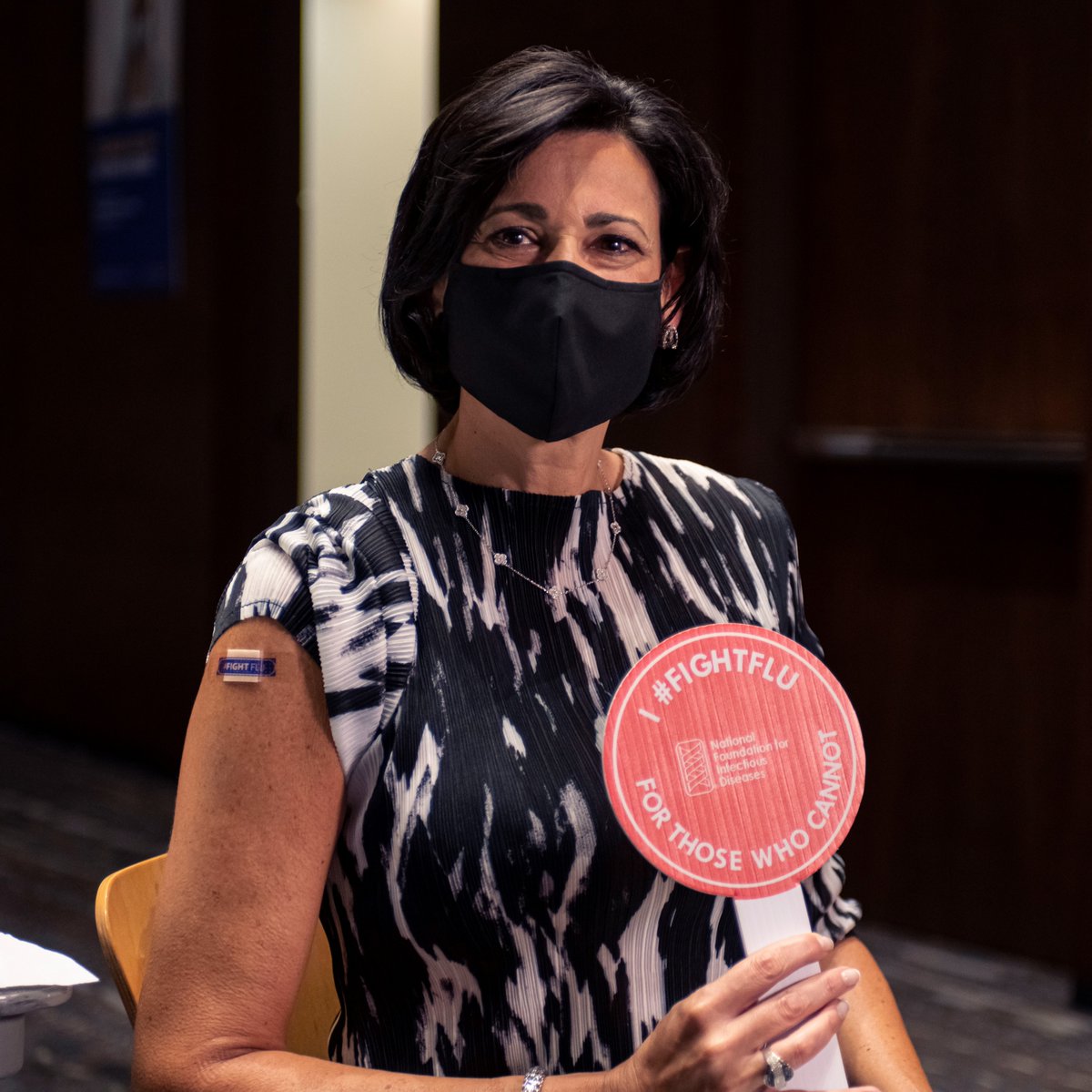 CDCDirector's tweet photo. #WhyIFightFlu: To keep myself &amp; others healthy! Anyone can get #flu &amp; serious problems related to flu can happen to people of any age. Get your flu vaccine by the end of October for best protection. https://t.co/B7B8B15Dx1 https://t.co/aXNS0nOtaG