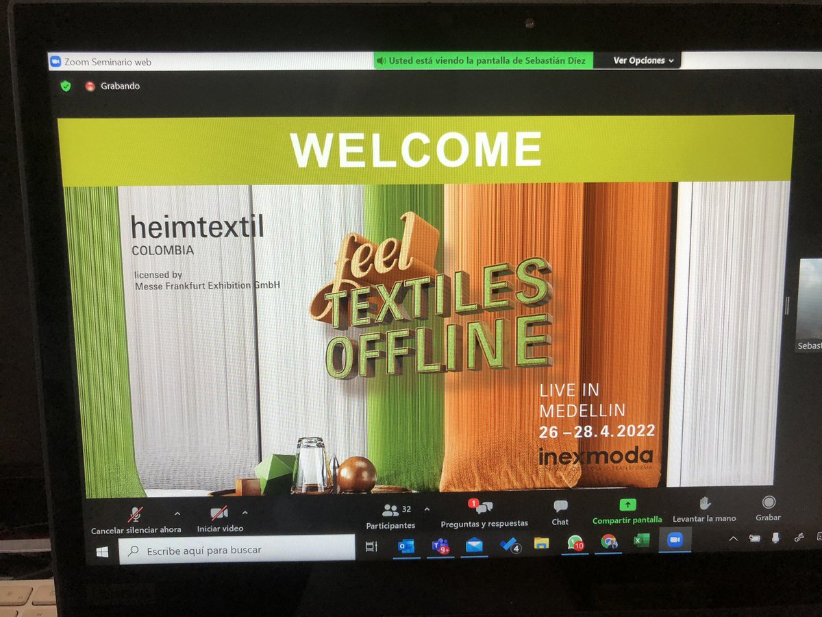 cebotero's tweet photo. Today @INEXMODA launch @heimtextilCol to the Sales Partners from @messefrankfurt Very excited with this new project for the Home, Hospitality and Contractor industry of Latam, April 26 to 28, 2022 in Medellin, Colombia @plazamayormed @AlcaldiadeMed @AlejandroAriasG @heimtextil https://t.co/Q65YJ8bMzj