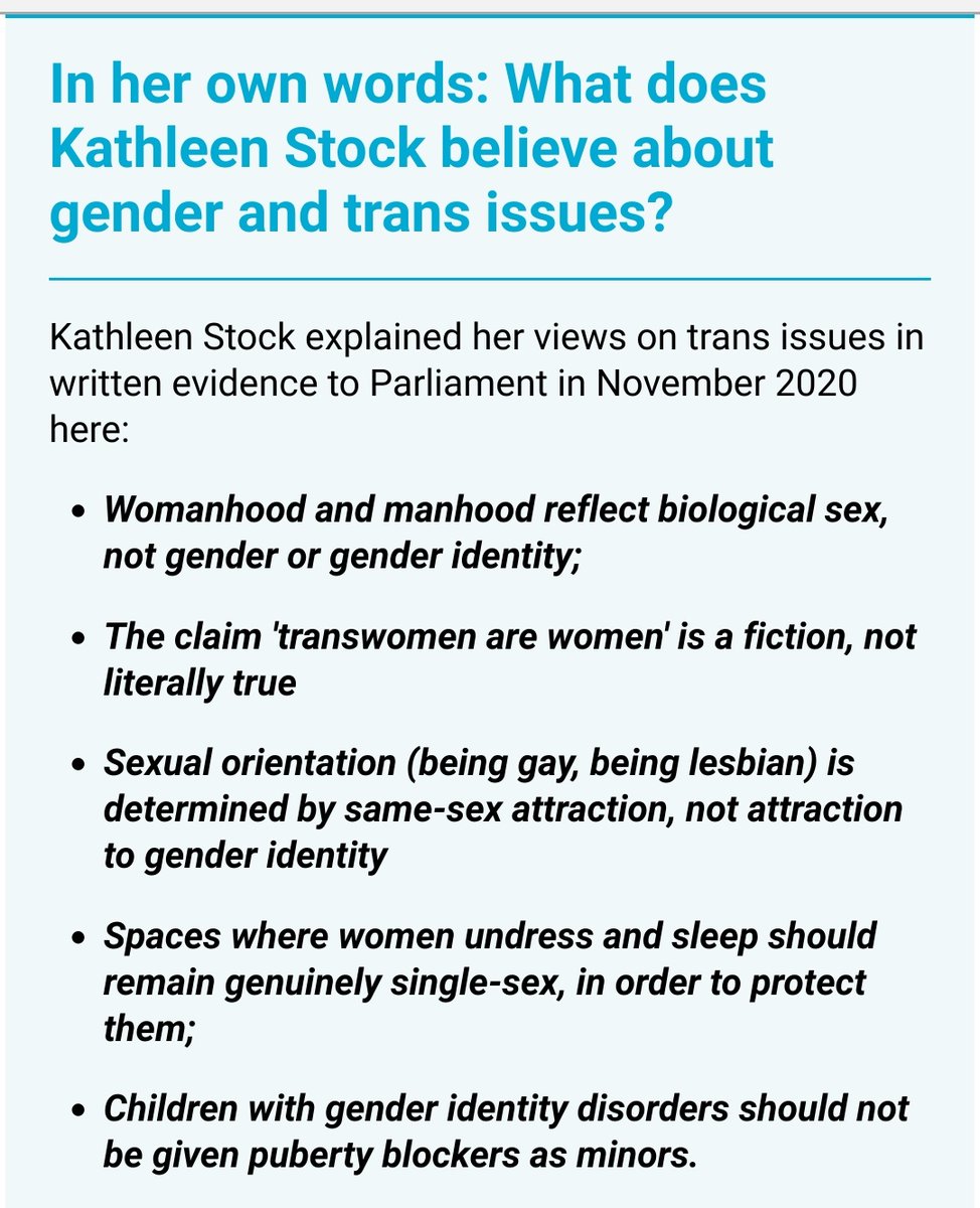 WomenReadWomen's tweet photo. Ms Stock has been targeted for abuse for saying trans women are not women, sexual orientation is determined by same-sex attraction, women have a right to single-sex spaces, and children should not be given ‘puberty blockers’.
#ShameOnSussexUni
#TeamTERF
https://t.co/jlmtk5HCRY https://t.co/wD1zwC2q7a