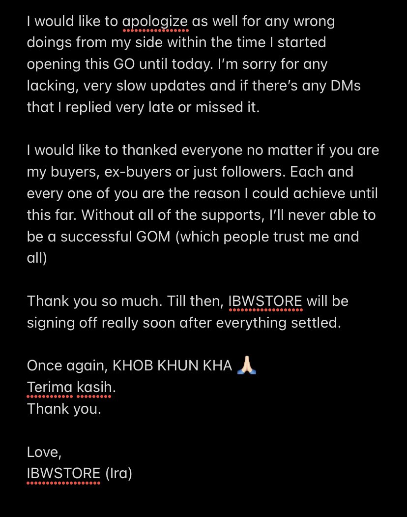 ibwstore's tweet photo. [CLOSING OF IBWSTORE] 

You guys are the one who created IBWSTORE until I could achieve what I have until today. 

However, it’s time to bid farewell from IBWSTORE. 

Thank you so much! 🙏🏻💓

Love,
IRA (IBWSTORE) https://t.co/fUwFp0J8Xp