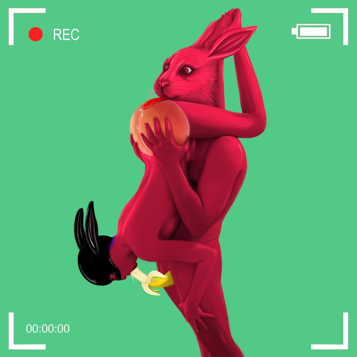 Is available in the <a href="/hicetnunc2000/">h</a> 
OBJKT #403344 🔥❤️💦
just 1 TEZ
Here you are peach and banana ...
Including 50 editions with the price 1 Tez In the case that any edition is left, it will burn on October 16.
hicetnunc.xyz/objkt/403344
#hicetnunc2000 #Giveaway #NFT #NFTartist