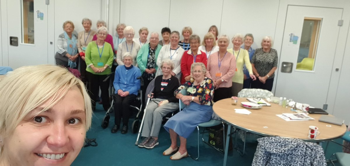 agescotland's tweet photo. We love a selfie🤳 It's so great to see our Community Development Officers out and about again at groups. 

Here's our officer @HeatherBAgeScot doing a talk at the Georgetown Friends &amp; Neighbours group in Dumfries today. https://t.co/w9p8ziMuGx