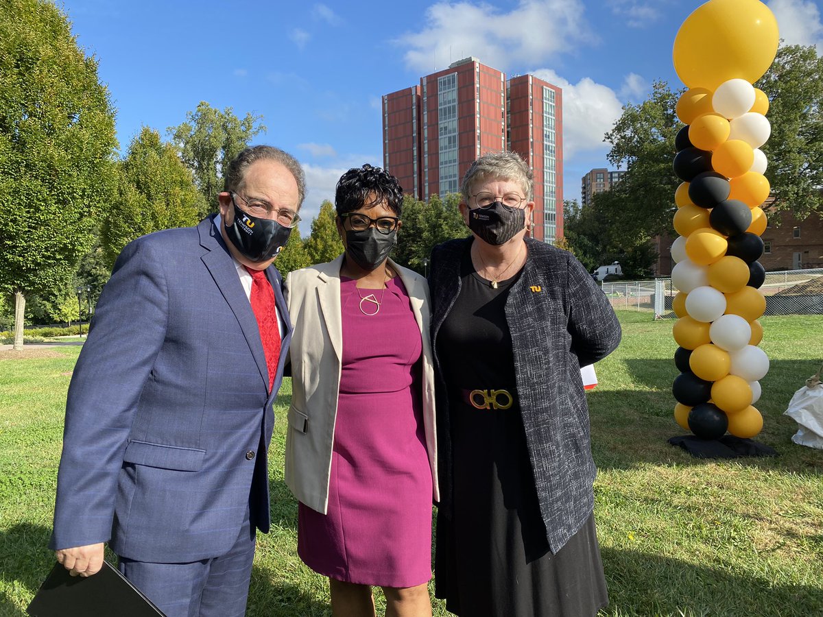 TowsonU's tweet photo. We’re #TUproud to have so many local and state leaders here today, including USM Chancellor @JayPerman and Maryland House of Delegates @SpeakerAJones. https://t.co/uyWZfXXMgr