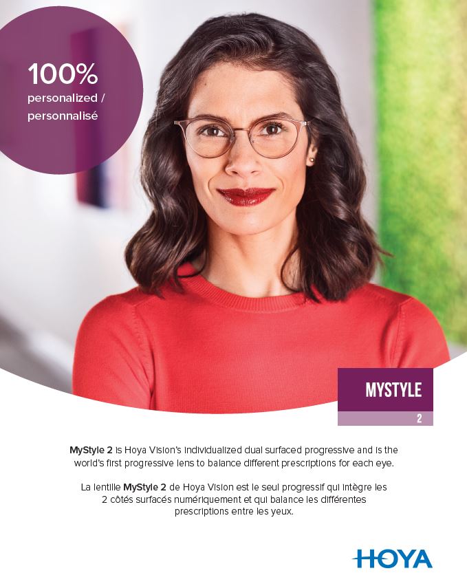 iD MyStyle 2 is HOYA's most advanced premium progressive lens available today. Experience an unprecedented level of customization and clear, stable vision, every time and everywhere.

Visit this link to learn more about HOYA’s iD MyStyle 2 lenses today! f.hubspotusercontent20.net/hubfs/2782929/…