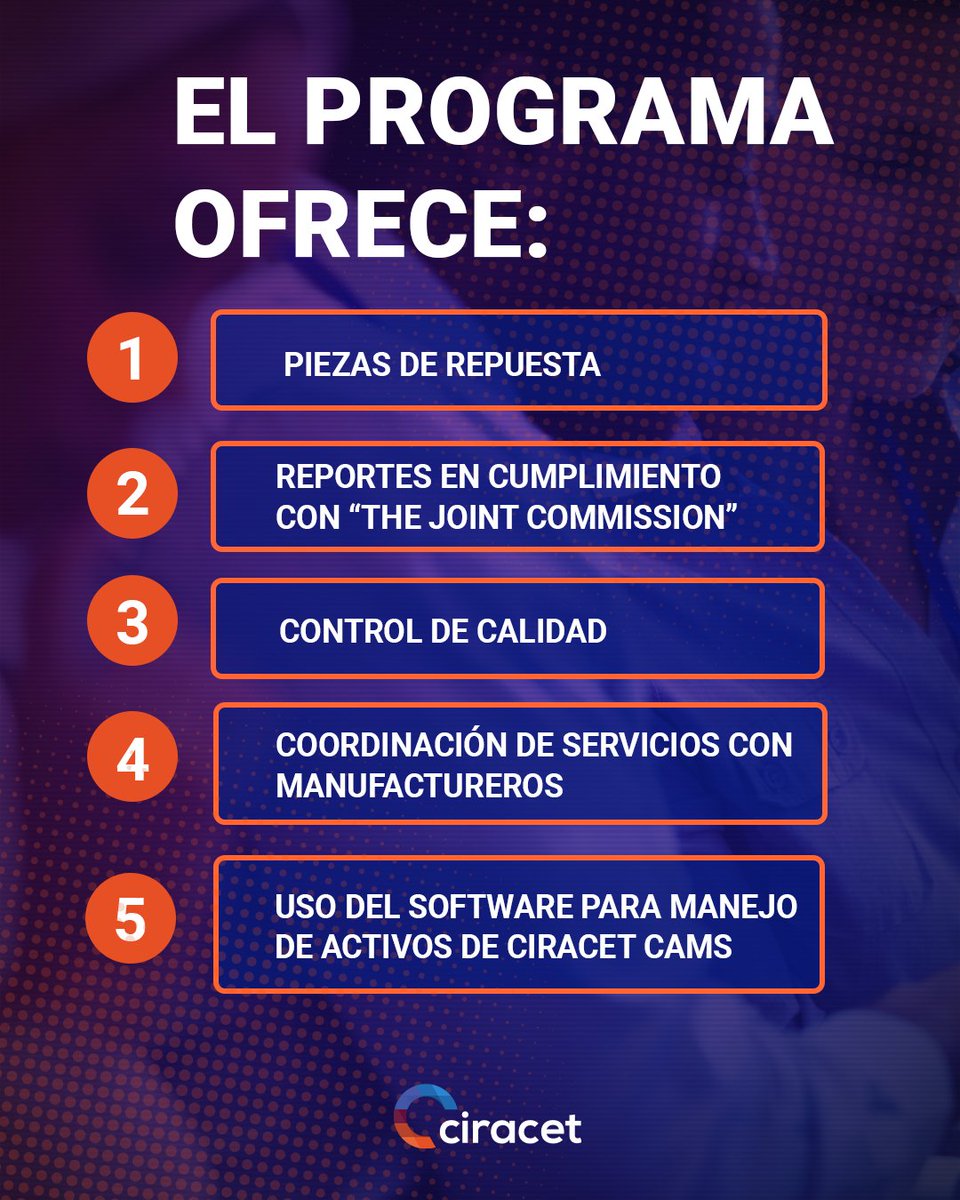 CIRACET's tweet photo. Nuestro Programa de Mantenimiento proporciona actividades de mantenimiento preventivo y correctivo a los equipos biomédicos, imágenes de diagnóstico y gases médicos. #UneteACIRACET

Conoce más llamando al (787) 848-0185. https://t.co/W6ZFAbcD5s