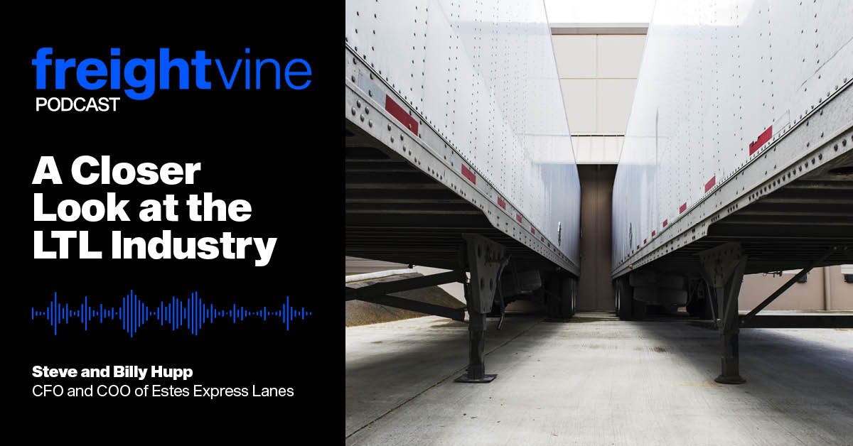 freightvine's tweet photo. Chris Caplice is joined by Steve and Billy Hupp of @estesexpress. Discussed topics include change, technology, and patterns seen by Steve and Billy throughout their 74 years of combined industry experience. 

Hear more in the latest episode ➜ https://t.co/DSt3LOePTr https://t.co/L6ibFpQFXm