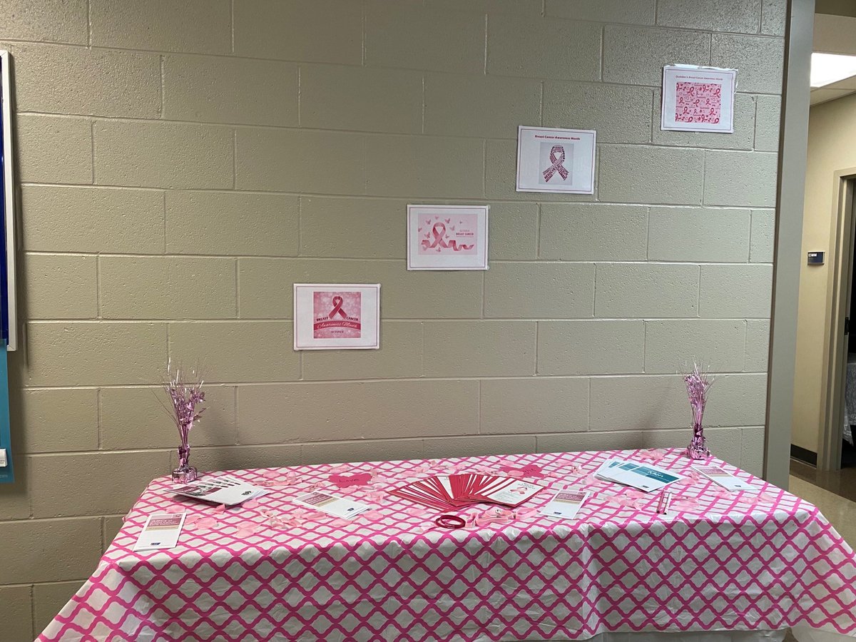 ptc_mccormick's tweet photo. As we kick off this month's Breast Cancer Awareness activities with an info table on early detection for women and men. https://t.co/sbbfi5xjS2