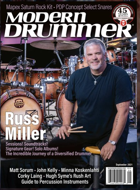 Congratulations to artist <a href="/russmillerdrums/">Russ Miller</a> for being on the cover of <a href="/modern_drummer/">Modern Drummer</a>!

#prologix #practiceproud