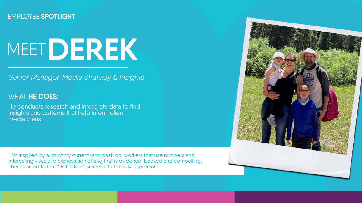 Mindstream Senior Manager, Media Strategy &amp; Insights, Derek King once dreamed of being a copywriter but his math skills led him in a different direction and he hasn't looked back since.
bit.ly/3lhvFhl
#AgencyLife #MindstreamMediaGroup