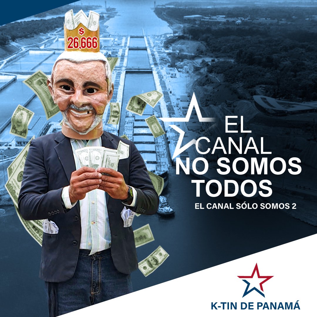 UIM_Panama's tweet photo. #CanalDePanamá argumentó que los 26 mil Mensuales que gana el Administrador fue una cifra pactada luego de pagarle a 3 empresas que concluyeron esa cifra. Porque no contratan a esas 3 empresas para evaluar el ambiente laboral y el aumento de salario de la fuerza laboral canalera? https://t.co/UHHplKGneE
