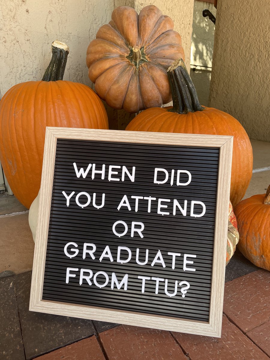 In honor of Homecoming, we’re doing an alumni roll call!🥁👆 When did you attend or graduate from <a href="/TexasTech/">Texas Tech University</a>?