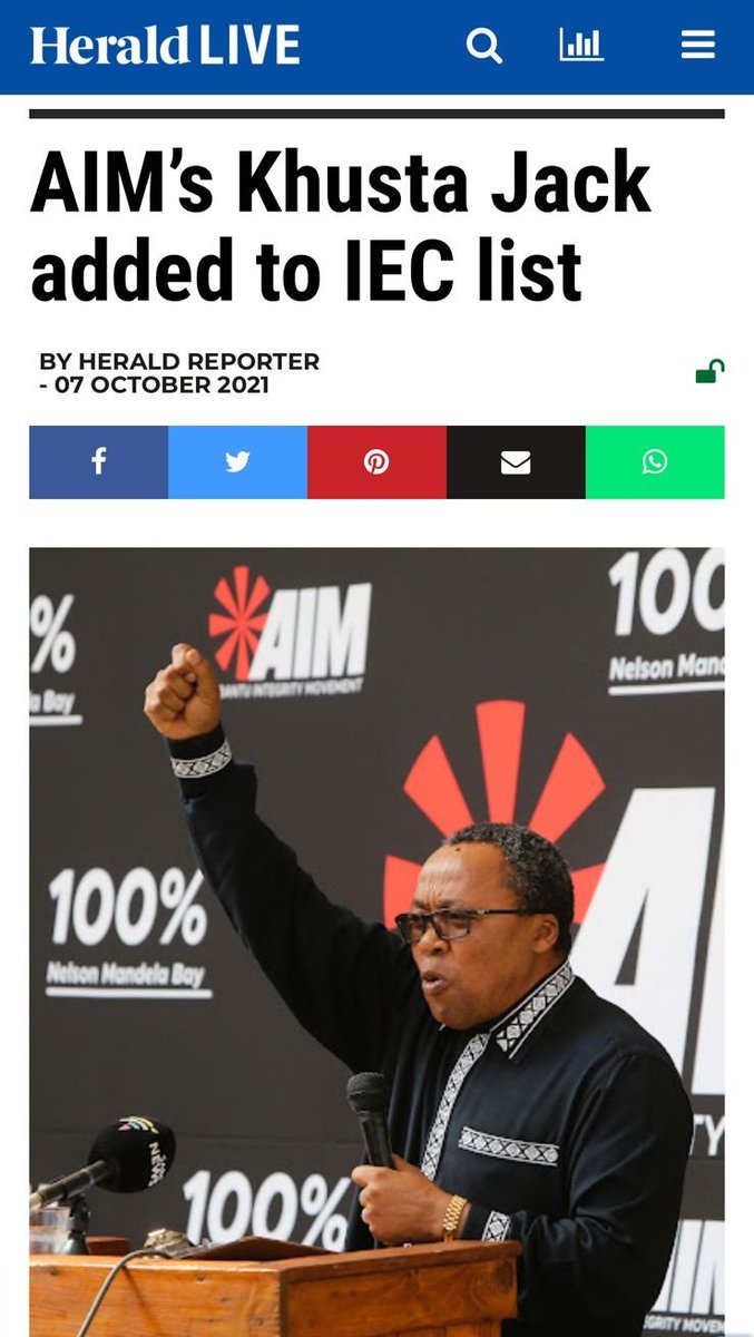 We are in the game. #voteaim #aim4change