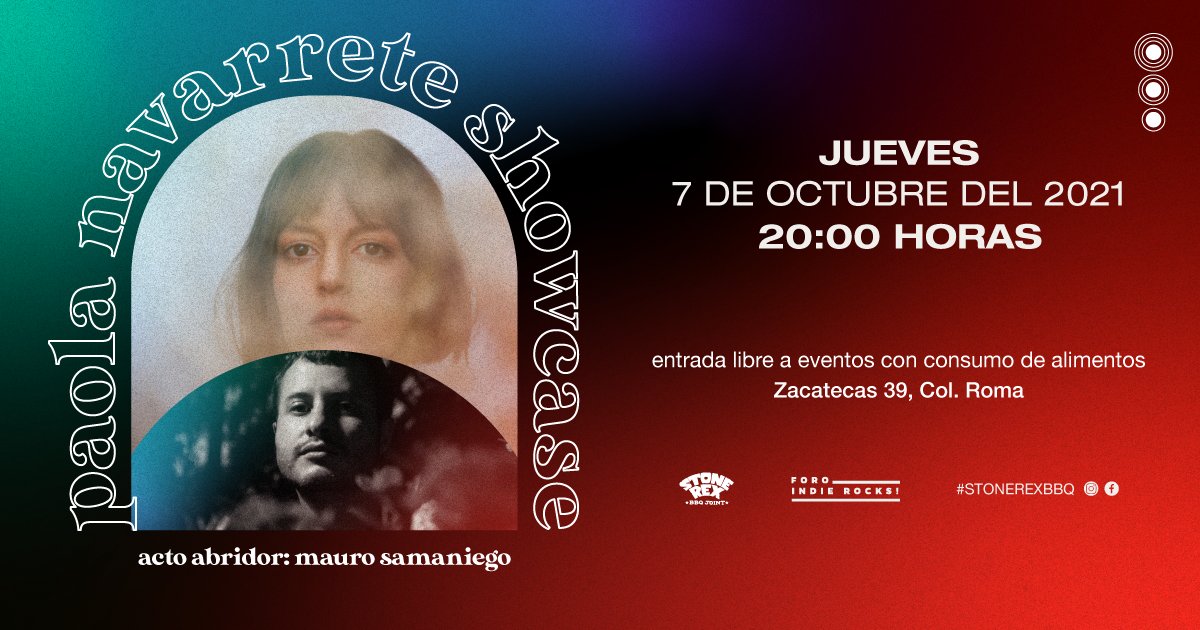 Foro Indie Rocks! (@foroindierocks) on Twitter photo Hoy por la noche tendremos a Paola Navarrete y <a href="/mauro_smaniego/">Mauro Samaniego</a> presentando un showcase muy especial.✨ ¡El acceso es libre! ¿Aquí te vemos? bit.ly/3lbVQGf Hoy por la noche tendremos a Paola Navarrete y <a href="/mauro_smaniego/">Mauro Samaniego</a> presentando un showcase muy especial.✨ ¡El acceso es libre! ¿Aquí te vemos? bit.ly/3lbVQGf