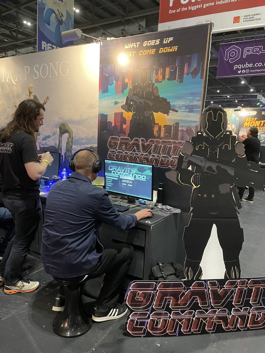 The one and only <a href="/jonwardle/">Jon Wardle</a> playing <a href="/GravityCommando/">GRAVITY COMMANDO 🔫 DEMO OUT NOW</a> at <a href="/EGX/">EGX</a> !! 

<a href="/NFTSFilmTV/">National Film and Television School</a> <a href="/NFTS_Games/">National Film & Television School Games Design</a>