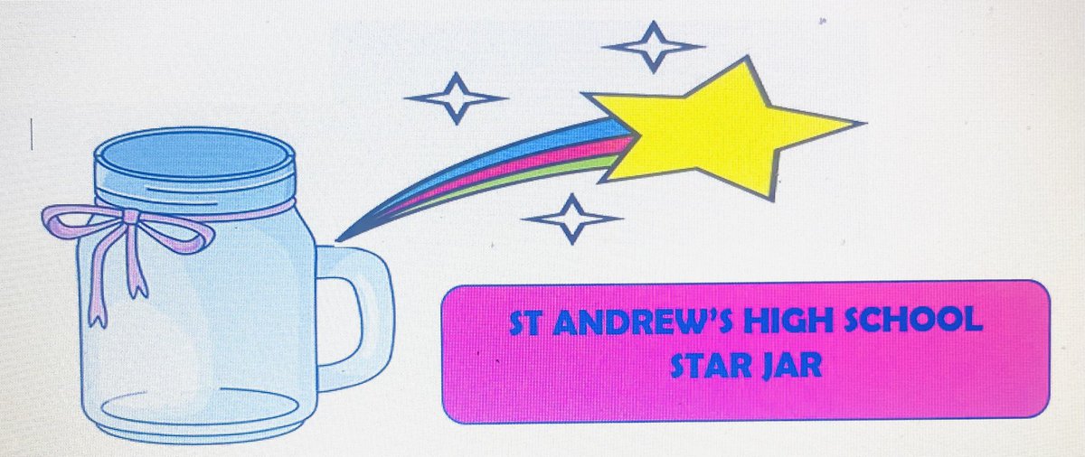 s3_strive's tweet photo. ๐๐๐S1-S3 STAR JAR๐๐๐ Your teachers have been nominating pupils they believe are worthy of being placed in our new St Andrewโs Star Jar. Winners will be announced tomorrow!!!!#recognitionforyourhardwork #haveyoumadethejar #octoberstars @StAndrewsHS https://t.co/qP27rQ8WYF