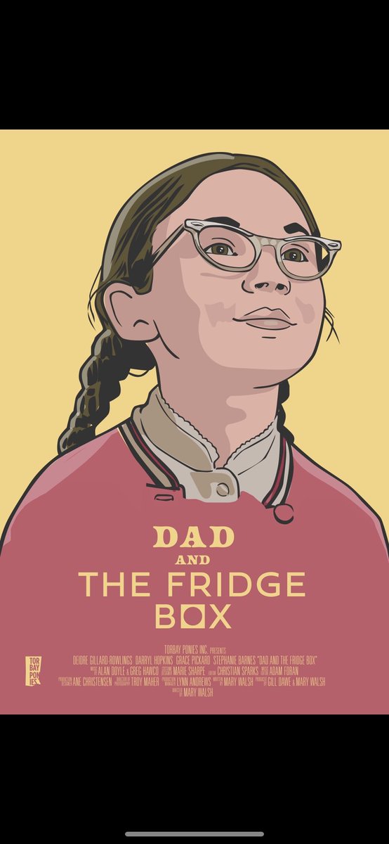 Thanks to Jud Haynes for this beautiful poster for our short film, Dad and the Fridge Box
