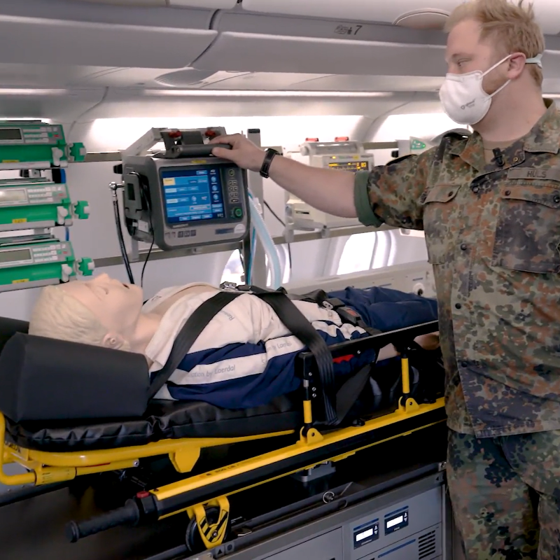 HamiltonMedical's tweet photo. #Aviation history! Onboard this fully equipped airbus #A330, the @Bundeswehr maintains the #medcrew and equipment, including our #HAMILTONT1 military ventilators!

Full article &amp; video here (DE): https://t.co/Y0ET5bnO6G

#medevac #medic #criticalcare #flightrescue #medtwitter https://t.co/1UvtQf7rql
