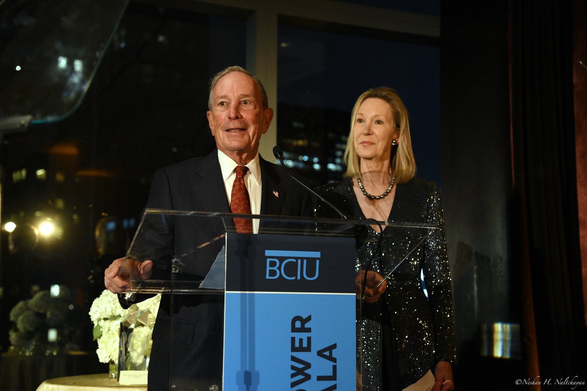 BCIU's tweet photo. Thank you to former mayor @MikeBloomberg for providing #BCIUGala with an enthusiastic #NewYork welcome and for your optimism during this period of rebirth and renewal for #NYC. https://t.co/EDEQD27lGL