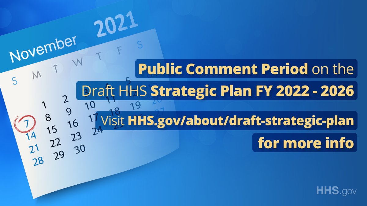 .HHS_ASPE has released the Draft HHS Strategic Plan FY 20222026, focusing on 5 goals that