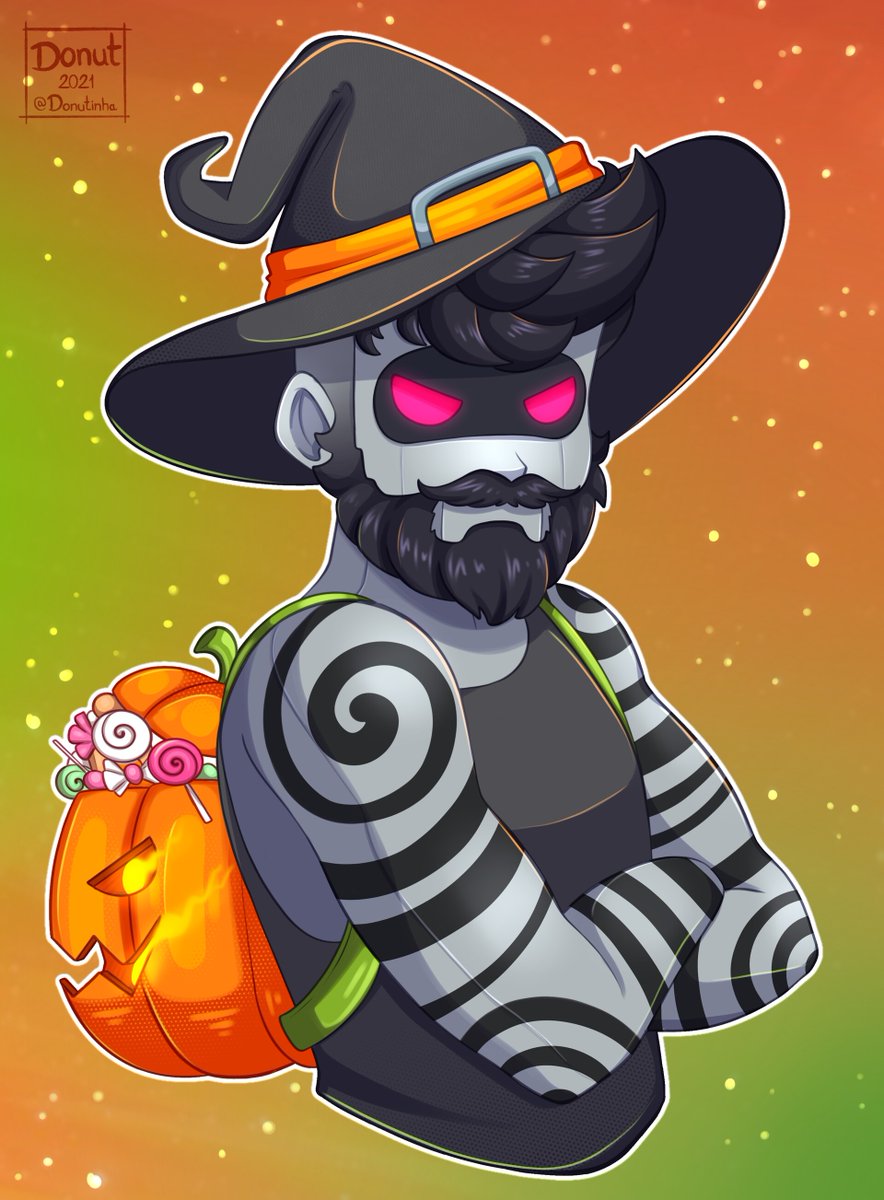 HabFable's tweet photo. Thank you for the spooky artwork @Donutinha! Absolutely love it 🧡👻🎃 https://t.co/BVGGGyC3FY
