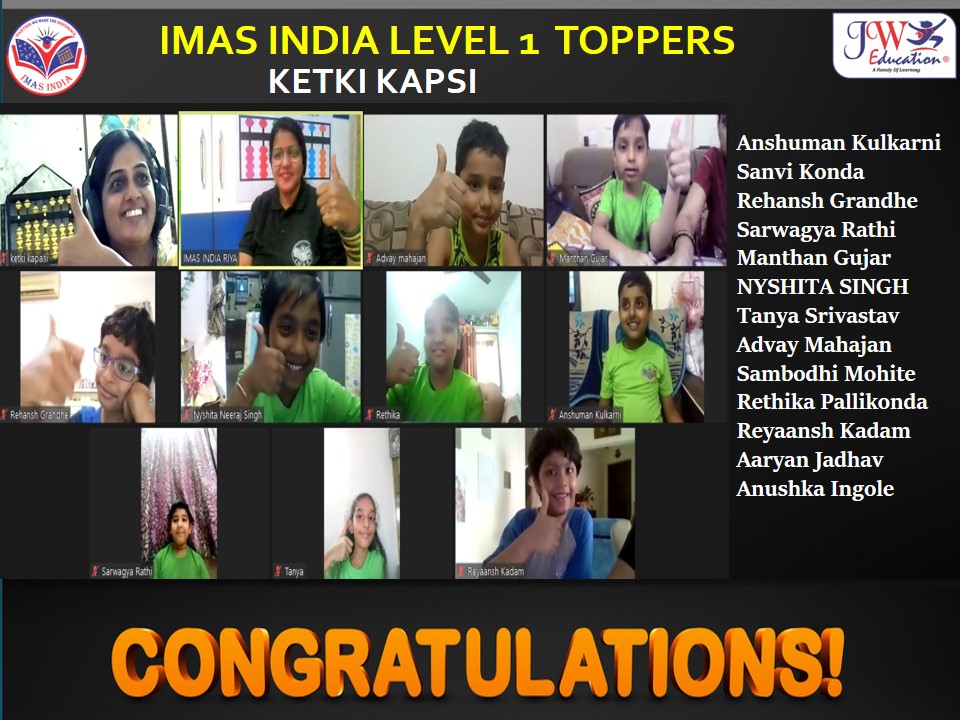 IMAS INDIA LEVEL 1 KETKI KAPSI