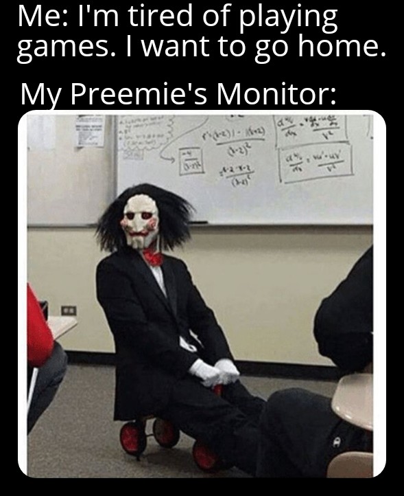 NICUADVENTURES's tweet photo. In the spirit of Halloween π, I give you this. π€£π€£ #preemierocks #preemiehood #preemieproblems #fightlikeapreemie #funnymeme #preemiespotlight #preemieveteran #PreemieAdventures #nicufather #NICUjourney #nicuparents #nicu #micropreemiedad #micropreemiemom #micropreemiestrong https://t.co/XYkLJHQ7n4