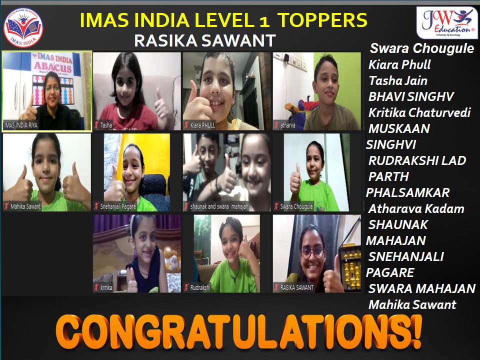 IMAS INDIA LEVEL 1 RASIKA SAWANT