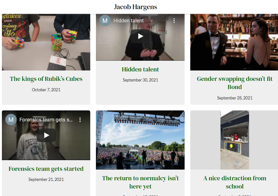 The first semester of school is almost done, but I have all of my stories published! I unfortunately won't be coming back this year and I feel a lot of my stories could be better, but I can't wait to come back next year!
