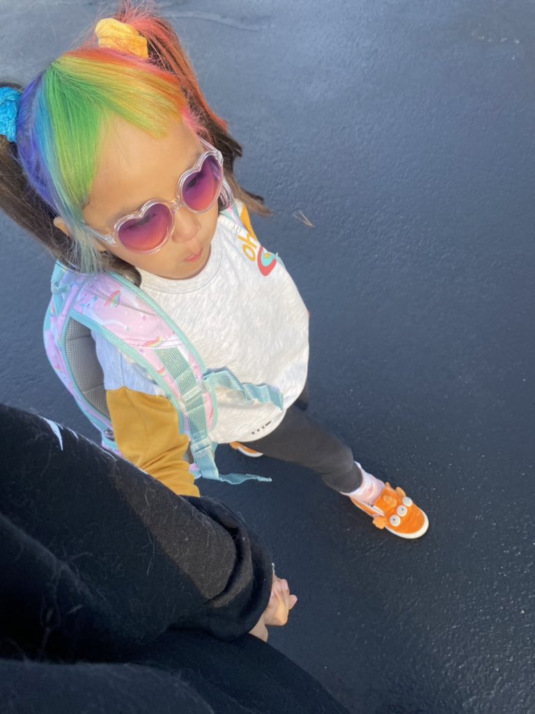 __cyndaquillll's tweet photo. We forgot to pack Cel Hello Panda’s and she had a mental breakdown on our way to school. She asked if she could wear her sunglasses so no one would see that she was crying 😭😂 crying over snacks, she and I are the same https://t.co/lnnSkLwv4E