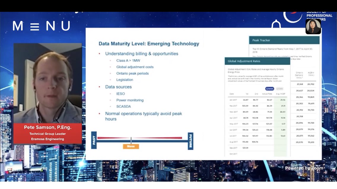 buszeller's tweet photo. Good overview by Pete Samson, P.Eng. (an @EramosaEngineer) on the use of #Data in #IIOT enviros to develop #SmartWater in #SmartCities. Applying #AI (data gathering, predictive analytics and #ML) to #Sustainability projects in ON is part of #TheFutureOfEngineering @ospe https://t.co/M2M3vgnISq
