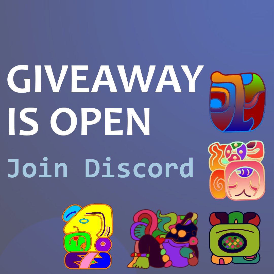 spatoverse's tweet image. #MayanPunk NFT  Giveaway!  
🐲Tribute to the Great Mayan Civilization!
🖼️ 10,000 Machine Generated #MayanPunk NFTs
🎉 Giveaway Open
🔯 RT with #Mayanpunk hastag
🔯 Join Discord &amp;amp; comment username discord.gg/E7Ah9HSG

#nftcollectors #NFTGiveaway #NFTartist #genartclub #genart